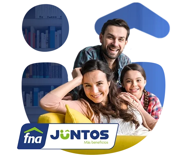 Familia feliz por estar afiliada al FNA y recibir beneficios